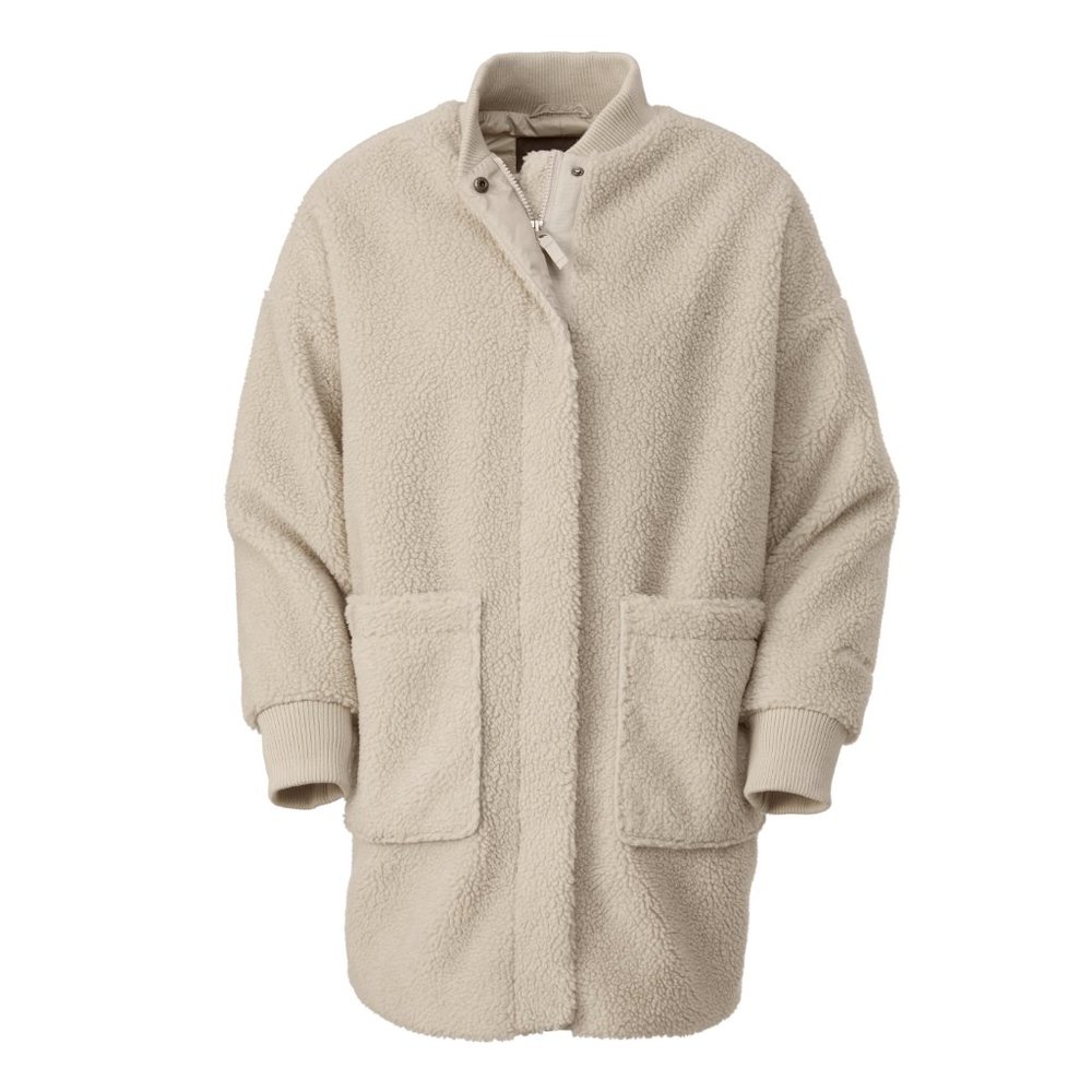 NWOT Eddie Bauer Teddy Sherpa Longline Bomber - Picture 1 of 3